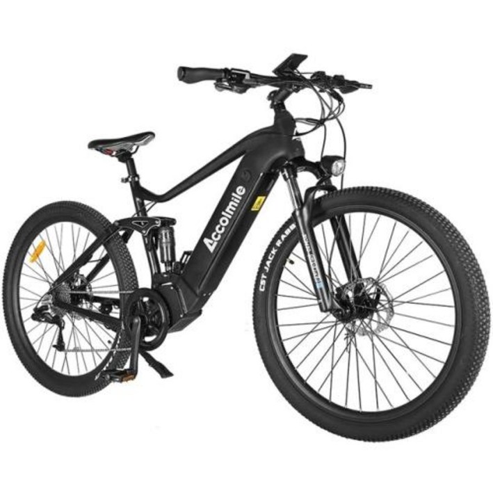 Accolmile 전기 산악 자전거, 강력한 eMTB, 인튜브 포함, Bafang 미드 모터, 최대 속도 60 km/h, 13Ah, 17.5Ah 배터리, 48V, 250W, 750