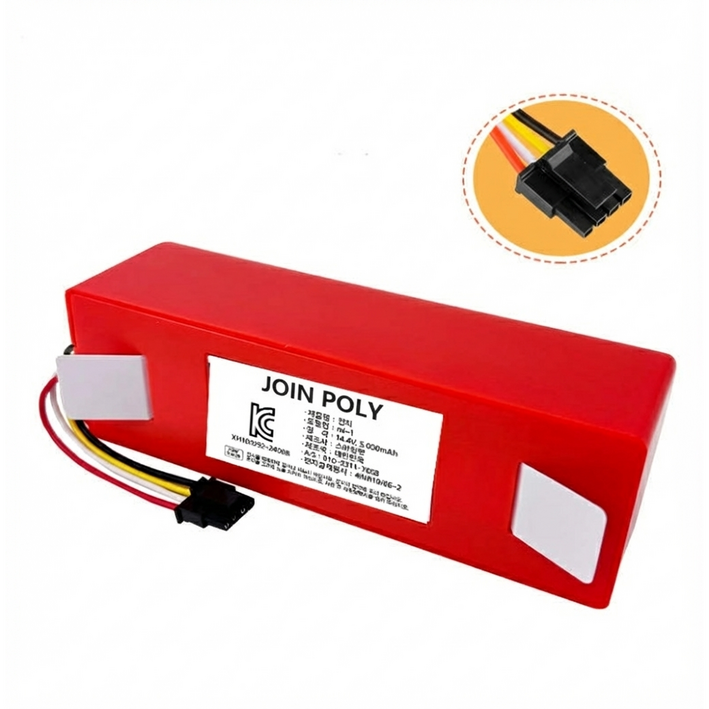 [호환] 1년무상보증 대용량 샤오미 로보락 샤오와 로봇청소기 호환용 배터리 1세대 2세대 3세대 국내생산 KC인증, 1개, 샤오미/로보락/샤오와(4핀) 로봇청소기 호환용 배터리