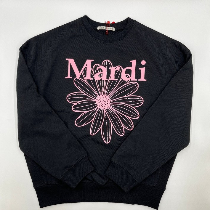 마르디메크르디 맨투맨 스웻셔츠 블랙핑크 긴팔티