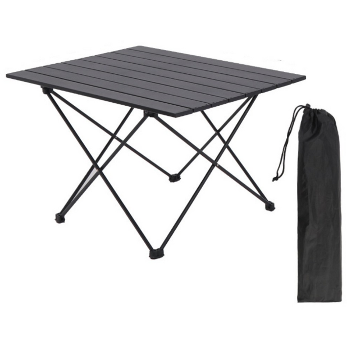 온빛 경량 접이식 캠핑 테이블, 블랙