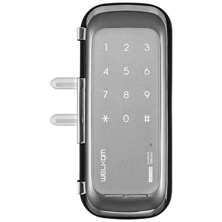 [수도권설치-내일도 가능] 솔리티 웰콤 WGT130 단문형 번호키전용 강화유리문용 좌우수문인식(키패드자동전환) 상시문열림기능 차임벨기능 생활방수 상가 업소 빌라 현관문 디지털도어락, WGT130, 방문설치