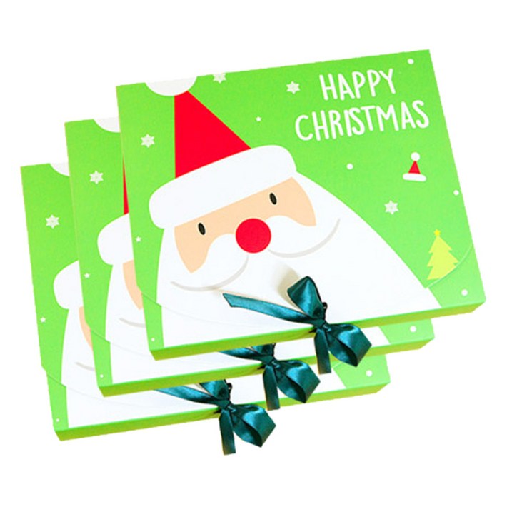 크리스마스 선물상자 산타 중 3p  리본 3p