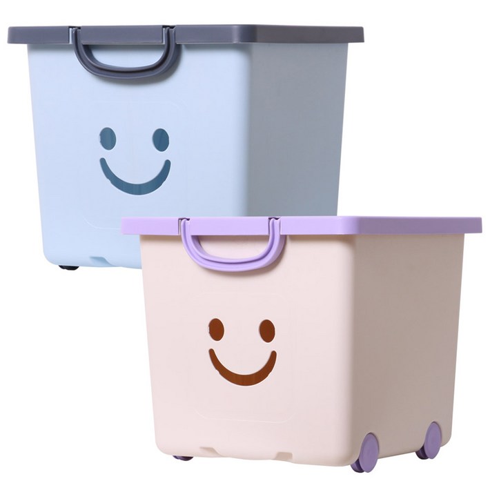 보노하우스 국내 제조 모던 해피박스, 블루  아이보리, 2개