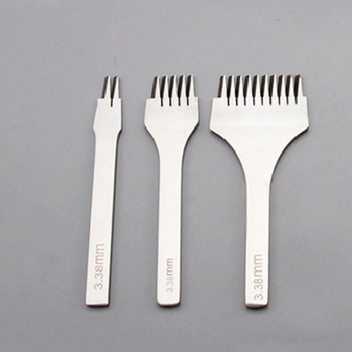 MEO 가죽공예 사선치즐 목타 그리프 2날 5날 10날 3.38mm