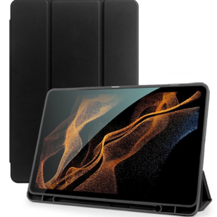 로랜텍 펜슬 수납 태블릿 케이스, 블랙, 1개