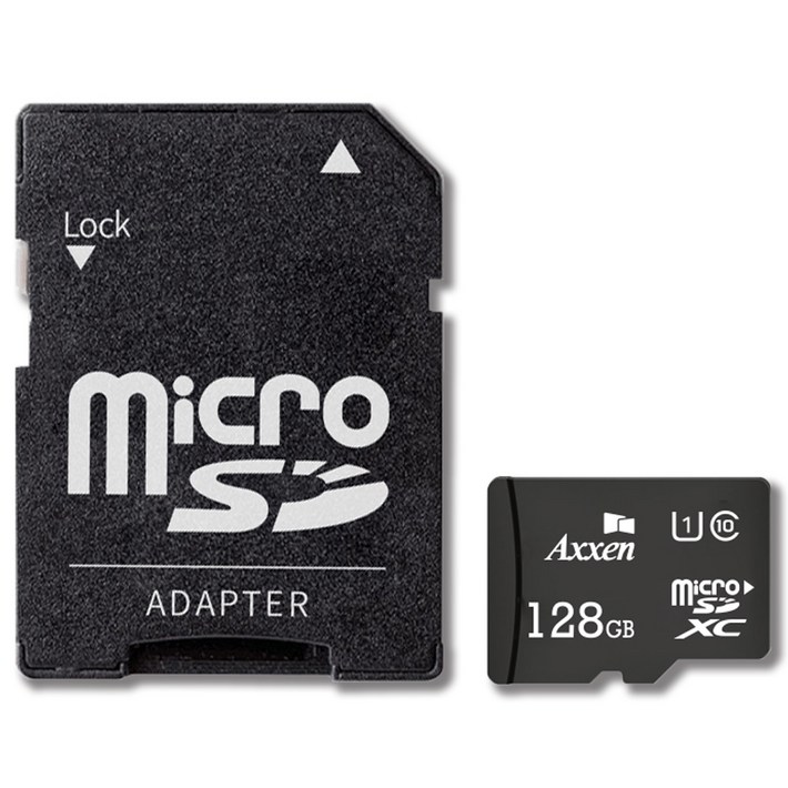 액센 프리미엄 마이크로 SD카드 어댑터 세트 MSD22, 128GB, 1개