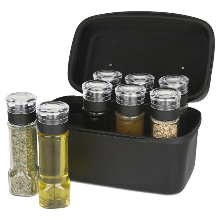 키텐실 캠핑 휴대용 양념통세트 블랙