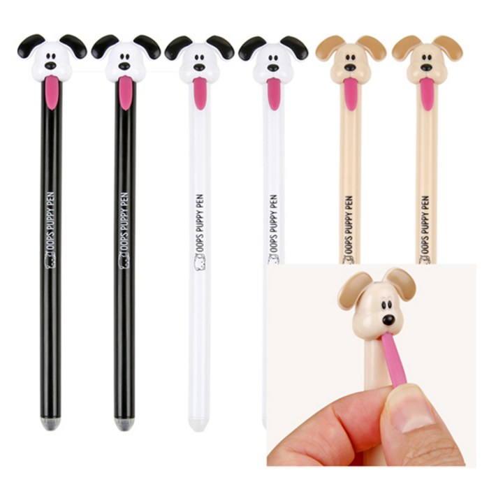 슈퍼쌤 웁스 퍼피 지워지는 볼펜, 랜덤발송, 6개