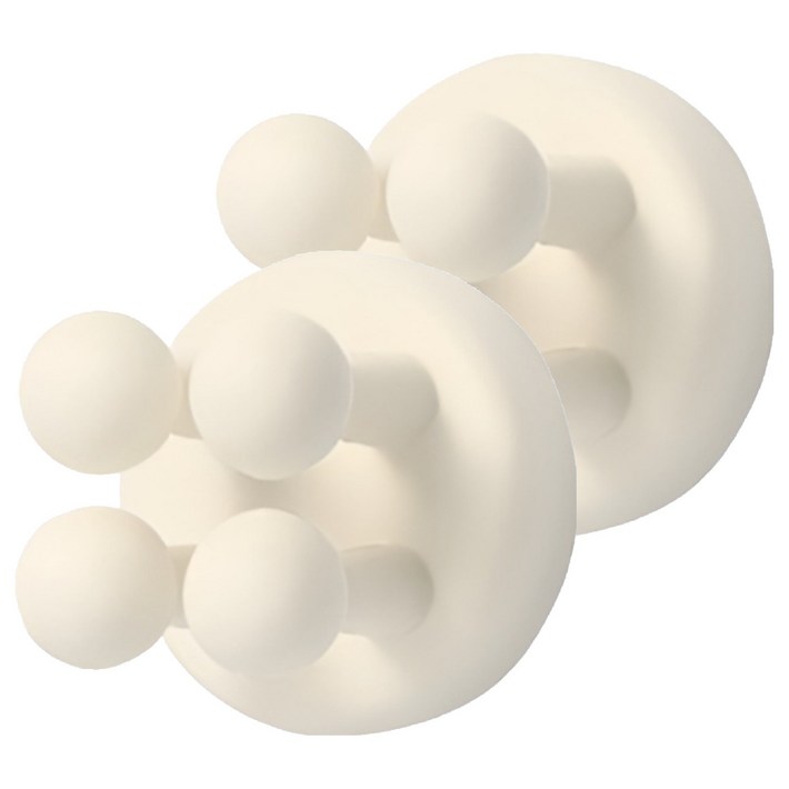 리빙홈디테일 벽부착 다용도 실리콘 칫솔걸이 GE23