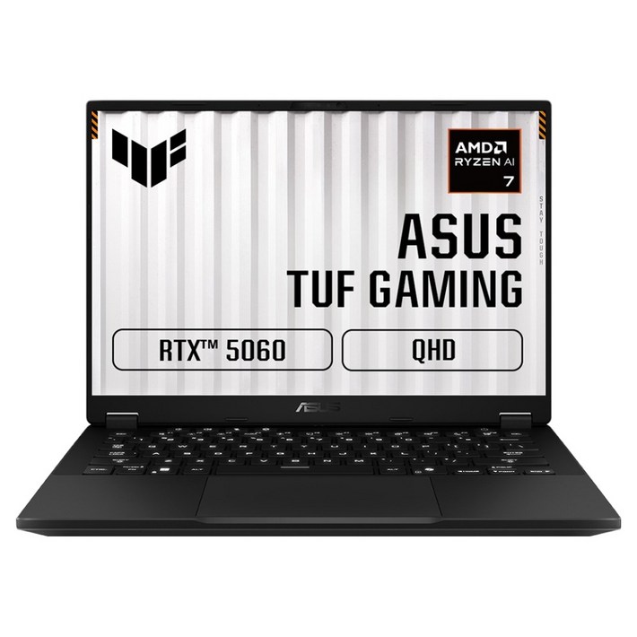 에이수스 2025 TUF 게이밍 A14 라이젠 AI 라이젠 AI 300 시리즈 지포스 RTX 5060, 예거 그레이, FA401KMRG006, 1TB, 32GB, Free DOS
