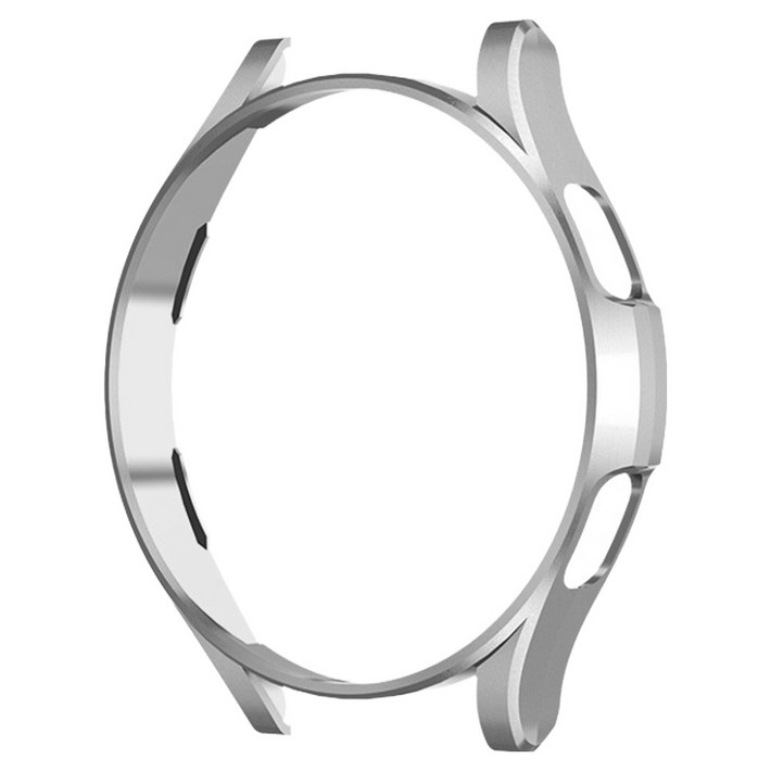 우먼스9999 갤럭시워치 7 호환 하드프레임 케이스, 실버, 1개