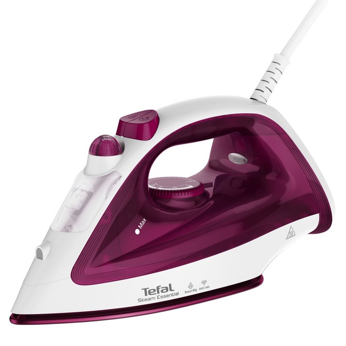 테팔 스팀 다리미 에션셜 글리스, 핑크  화이트, FV1056K0