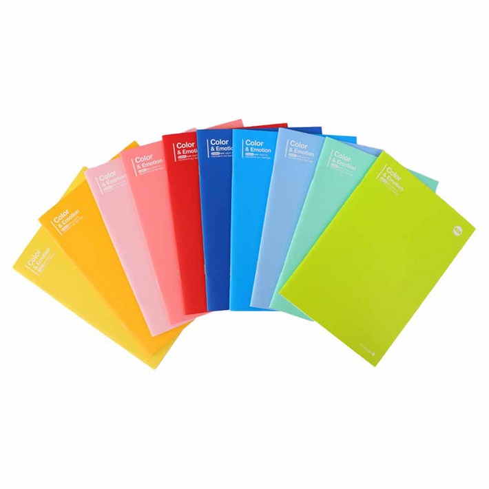 모닝글로리 1000 K칼라 중철노트 20절 150 x 210 mm 10종 세트