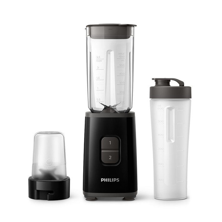 필립스 미니 블렌더 데일리 컬렉션 시리즈 텀블러다지기 구성 블랙