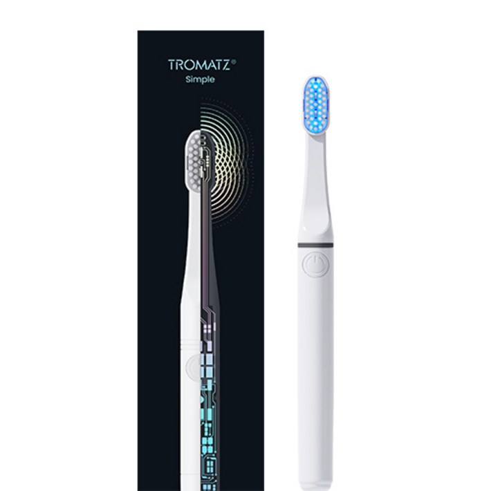 트로마츠 미세전류 칫솔 심플 블랙, TROMATZS블랙 트로마츠 미세전류 칫솔 심플 블랙, TROMATZS블랙