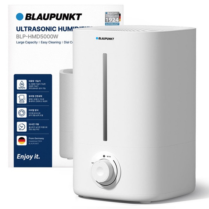블라우풍트 대용량 저소음 초음파 가습기 5L, BLPHMD5000W, 화이트