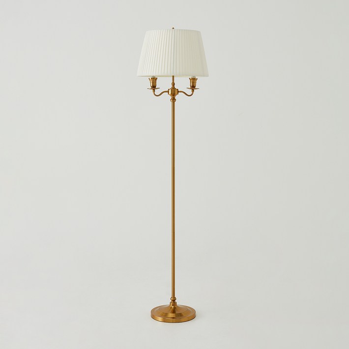 한샘 뉴 엘리시아 플로어 램프 장스탠드, 아이보리  스틸  골드
