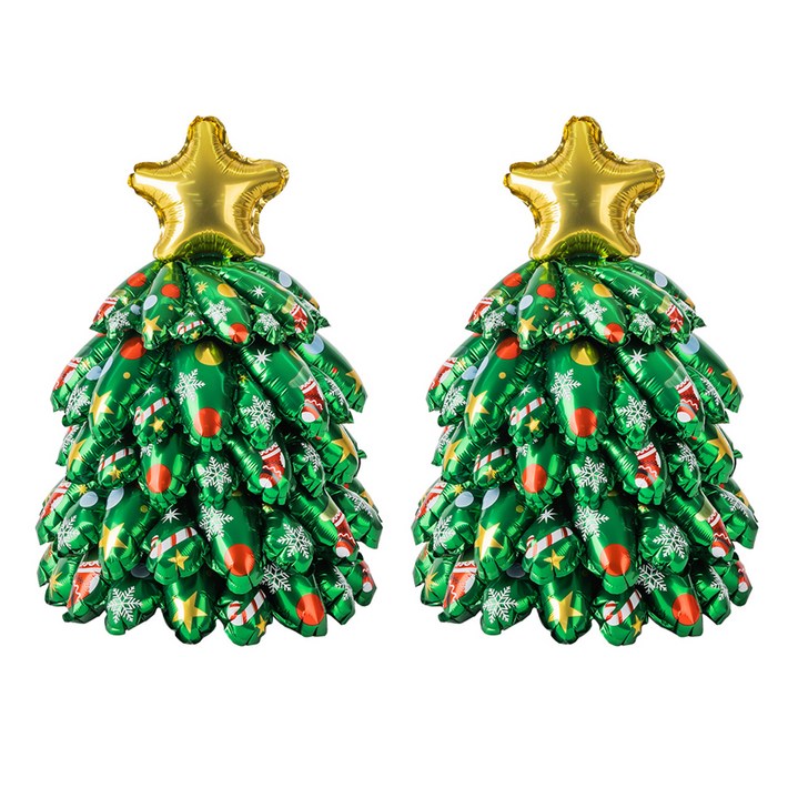 조이파티 은박풍선 크리스마스트리 38cm