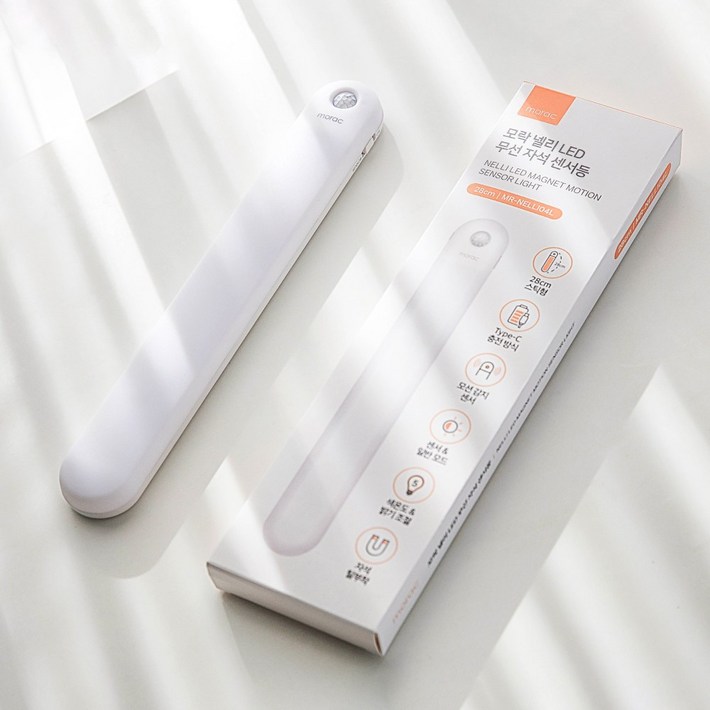 morac 넬리 LED 무선 자석 센서등 본체 고무 자석 type C 충전 케이블, 혼합색, 1개 morac 넬리 LED 무선 자석 센서등 본체 고무 자석 type C 충전 케이블, 혼합색, 1개