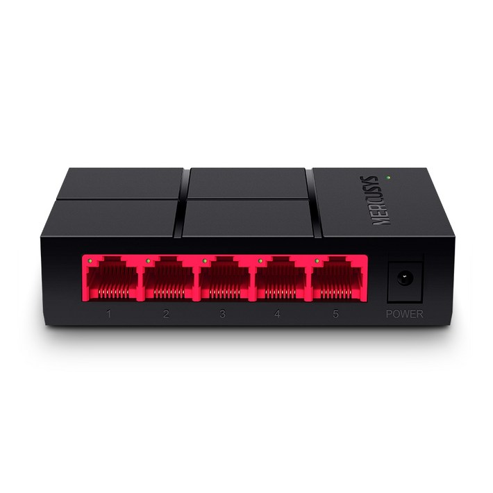 머큐시스 5 포트 10  100  1000 Mbps 기가비트 데스크톱 스위칭허브