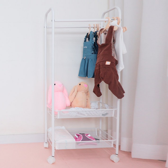 딩동펫 반려동물 모바일 2단 트롤리 행거