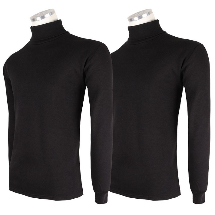 모스트젠틀맨 11 기본무지 남자 목폴라 기모긴팔티 스판 입기 좋은 티셔츠 포근한