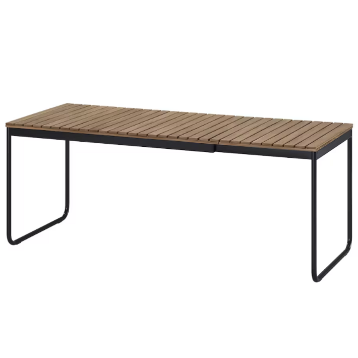 이케아 베스만 야외용 확장형 테이블 라이트 스테인 브라운 135190x74 404.792.59