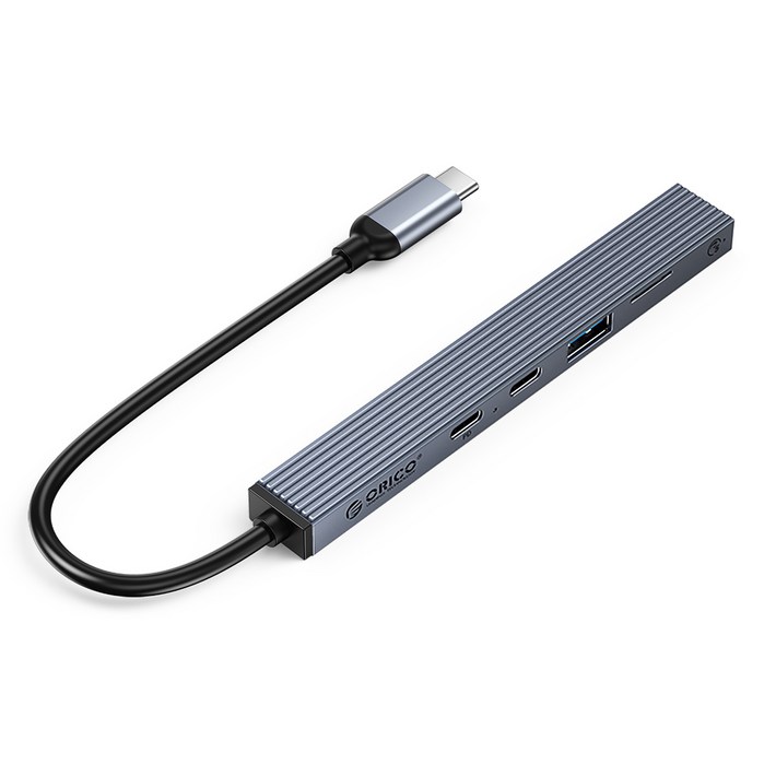 오리코 C타입 4 in 1 USB 3.0 TypeC PD 60W TF 슬롯 알루미늄 멀티허브 BHC25TP, 그레이, 3개