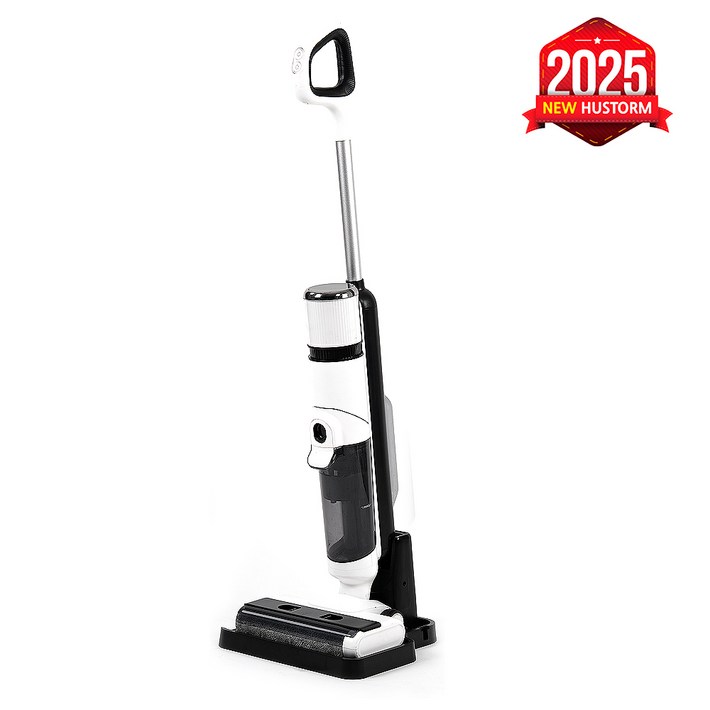 휴스톰 2025년 신제품 신개념 아쿠아 듀얼클린 무선 진공물걸레 청소기 자동 열풍건조 시스템, hd9000w