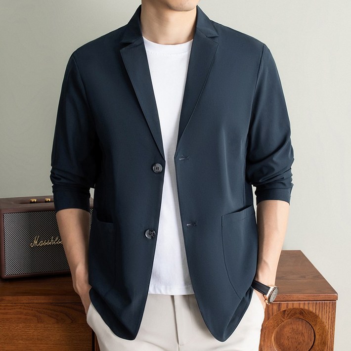 남성 봄 여름 아이스 냉감 정장 자켓 정장 아우트