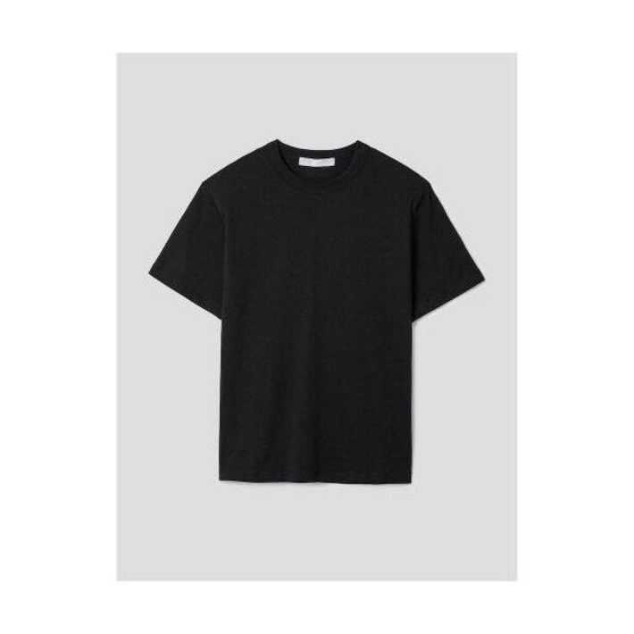 에잇세컨즈[+3XL] 레귤러핏 에센셜 반소매 티셔츠 블랙 (423142LY15) 432874