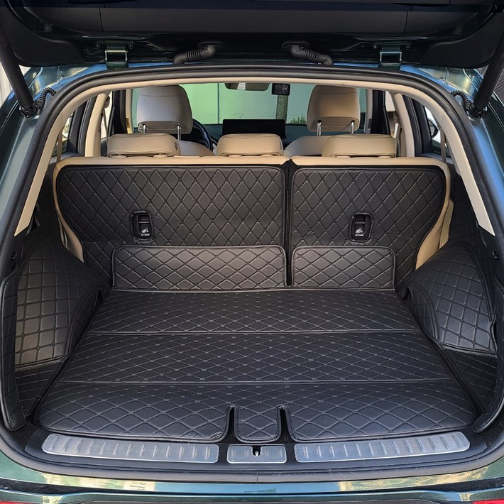 가온 팰리세이드 트렁크매트 차박 매트 풀커버, 블랙X블랙, 7인승 3열 자동폴딩18년12월24년12월
