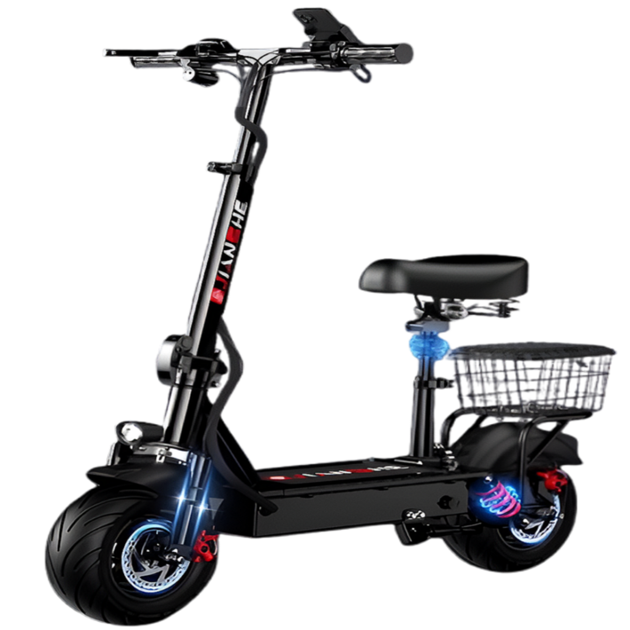 산타고 접이식 좌식 전동 킥보드 10인치 휴대용 전기 퀵보드, 48V 1500W 80100km, 1개