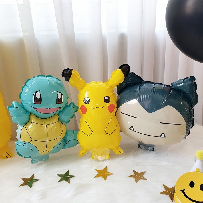 재미제이 피카츄 꼬부기 잠만보 스틱풍선 3종세트 포켓몬생일파티 재미제이 피카츄 꼬부기 잠만보 스틱풍선 3종세트 포켓몬생일파티