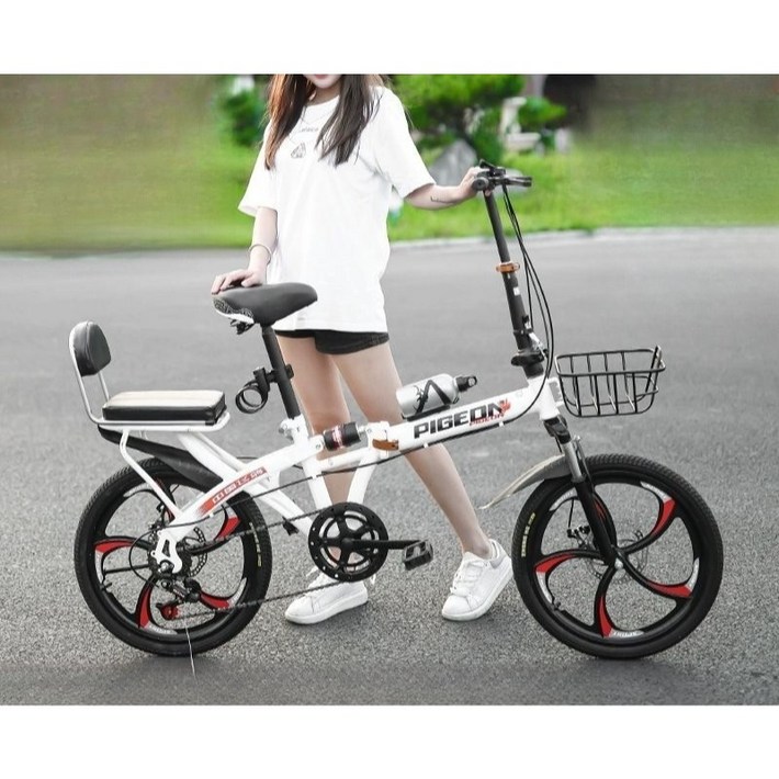 접이식 자전거 미니벨로 휴대용 출퇴근 바구니 가벼운 탄소섬유
