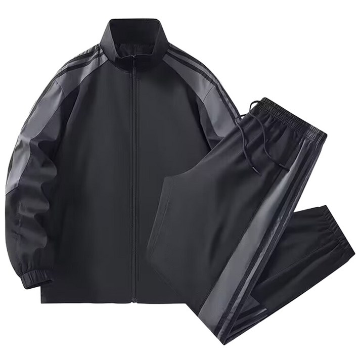 스몰더 남자 라인 배색 집업 트레이닝 세트 1930