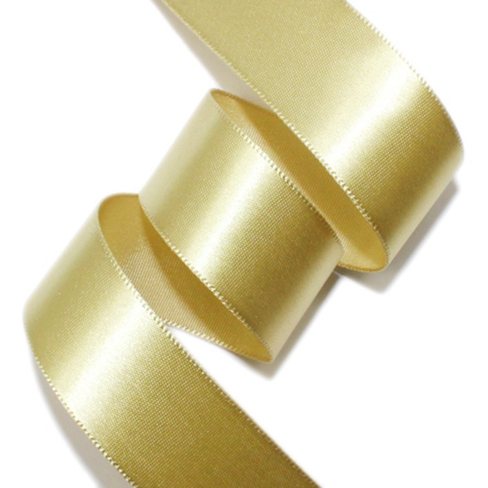리본벨리 공단리본 넓이 25mm,40mm,50mm 길이 50y45m, 25mm, 금색