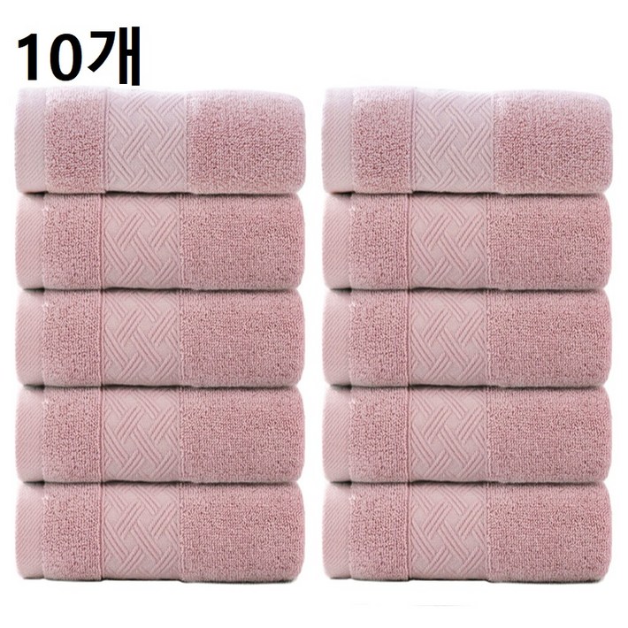 록신 순면 부드러운 타월 110g 30수 10종세트 흡수력 최고 세안 타월 헤어타월 추천 고급 순면 타월 보들보들 무자극 여행용 헬스장 필수 아이템