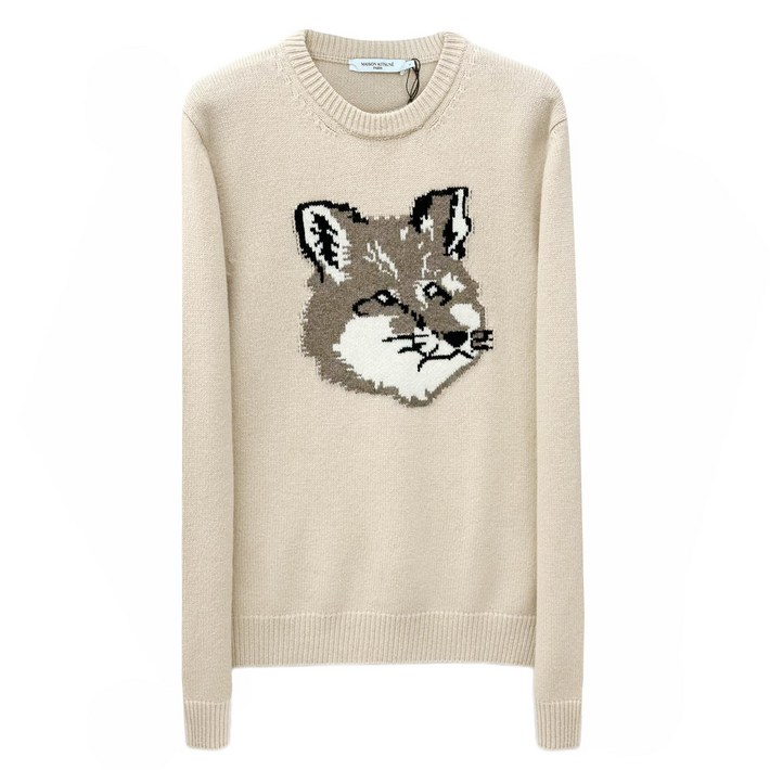 메종키츠네 빅폭스 니트 HM00509