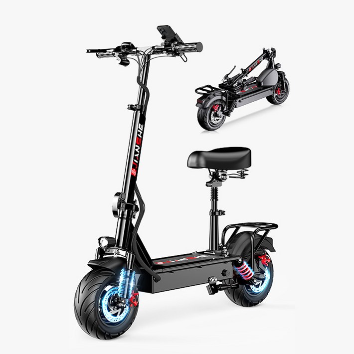 접이식 전동 퀵보드 전동보드 프리미엄 킥보드 대리기사 안장 LED 경량 성인 롱보드 두발, 1개