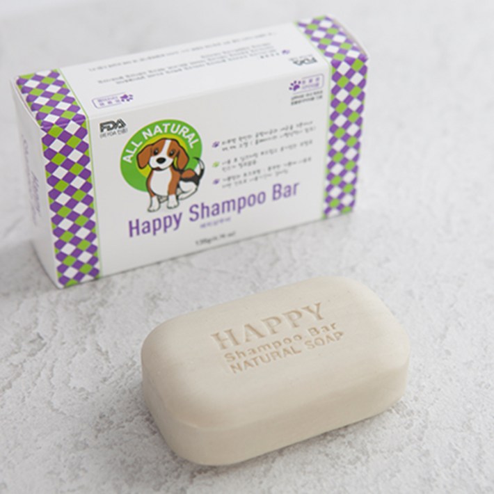 하이내처강아지 고양이 아토피 곰팡이 피부병 케어 약산성 고체 샴푸 해피샴푸바