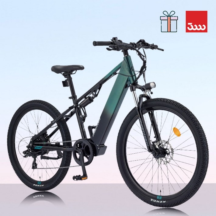 바이크7 2024 삼천리 팬텀 FS 27.5인치 100 완조립 출퇴근 사이드탈착형배터리 500W MTB 전기자전거