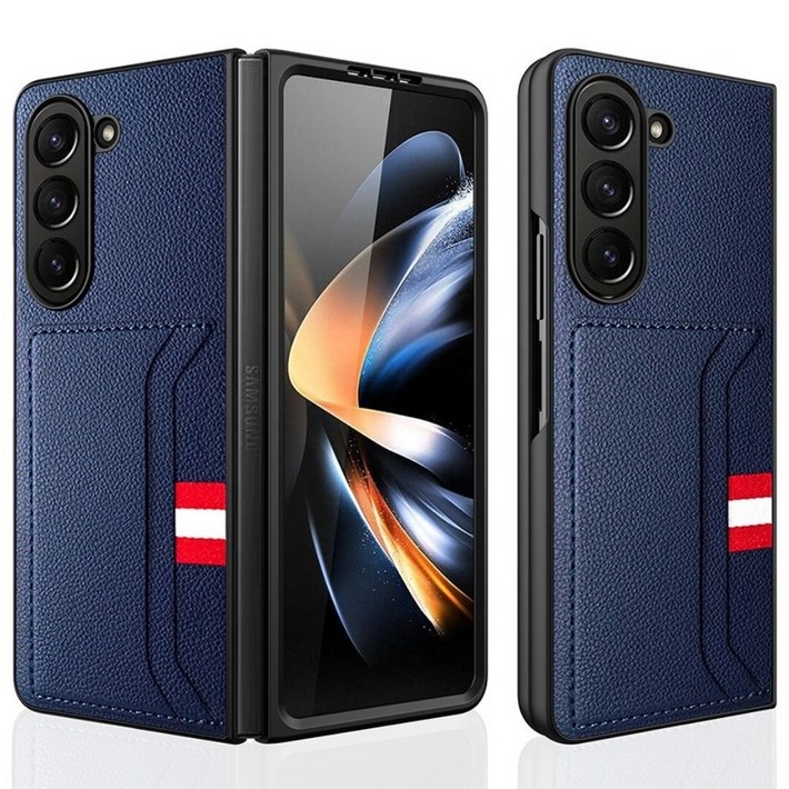 갤럭시Z폴드5 카드 수납 강화유리 일체형 케이스