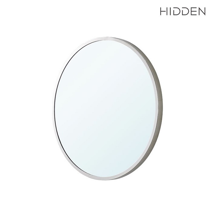 히든바스 스테인리스 원형거울 600파이 니켈 프레임, 크림