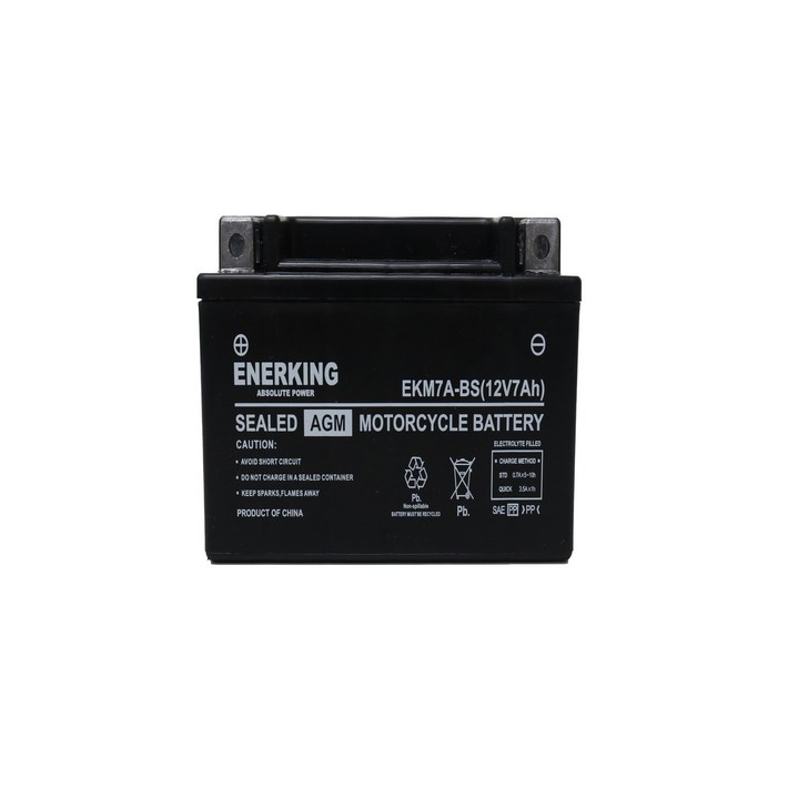 에너킹 오토바이용 배터리 EKM7ABS12V 7AH 엑시브 시티플러스 어드레스 티니 위티 미오 에디 뉴카빙 넥스 비버 와이드에보, 1개, EKM7ABS 에너킹 오토바이용 배터리 EKM7ABS12V 7AH 엑시브 시티플러스 어드레스 티니 위티 미오 에디 뉴카빙 넥스 비버 와이드에보, 1개, EKM7ABS