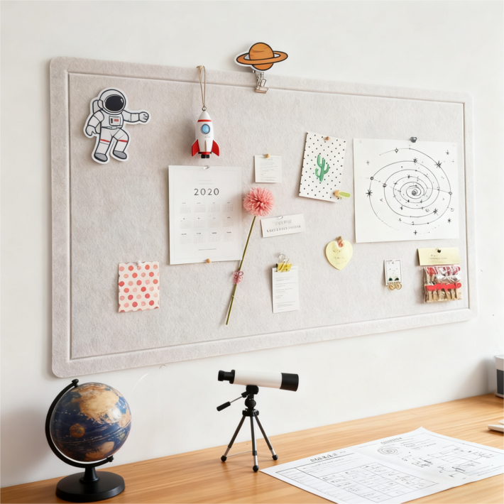 BangPang 다목적 부착식 게시판 접착식 펠트보드 알림판 메모보드