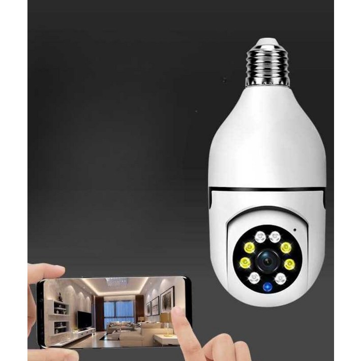 전구형 무선 CCTV 조명 겸용 WIFI연결 360도 회전 감시카메라