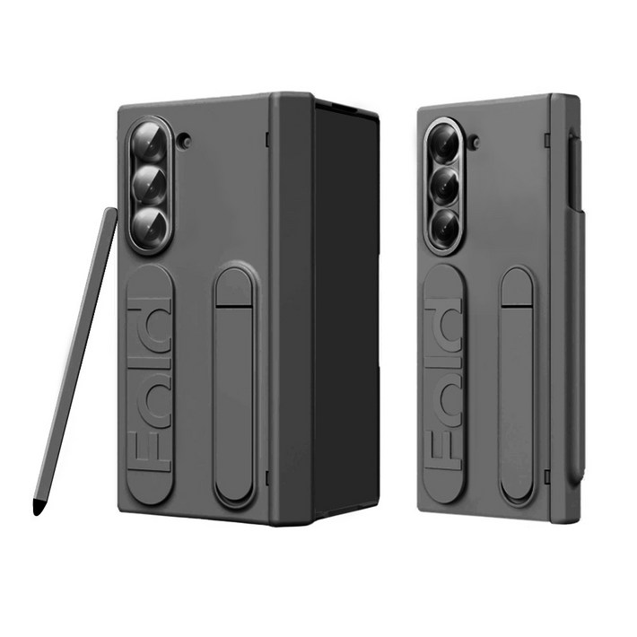 리네시 갤럭시 Z 폴드 슬림 힌지보호 풀커버 그립 스탠드 케이스  S펜