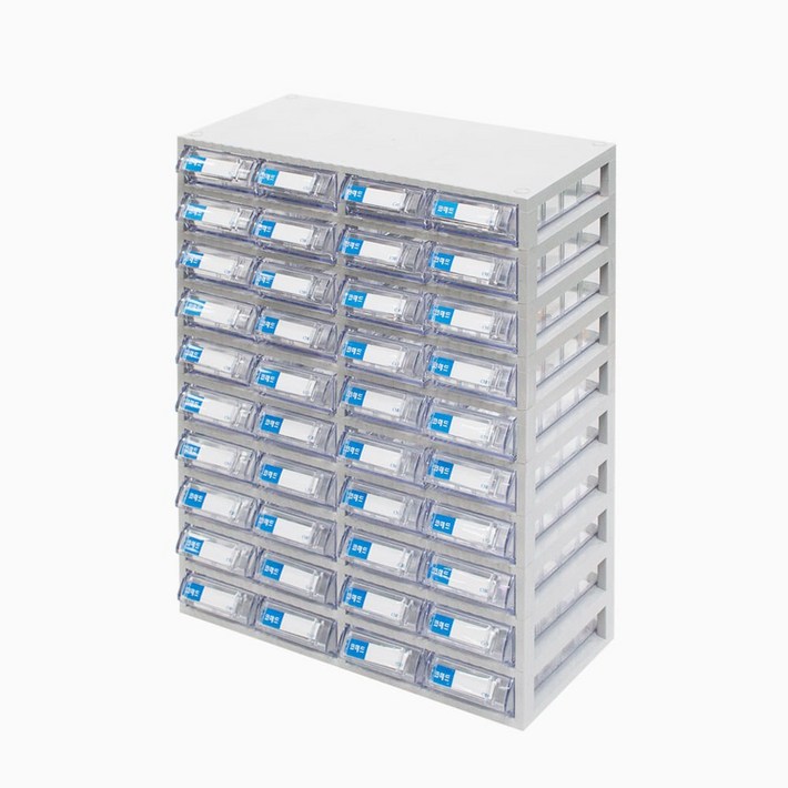 코메드 CMD50110 멀티박스40칸 투명서랍장, 단일색상