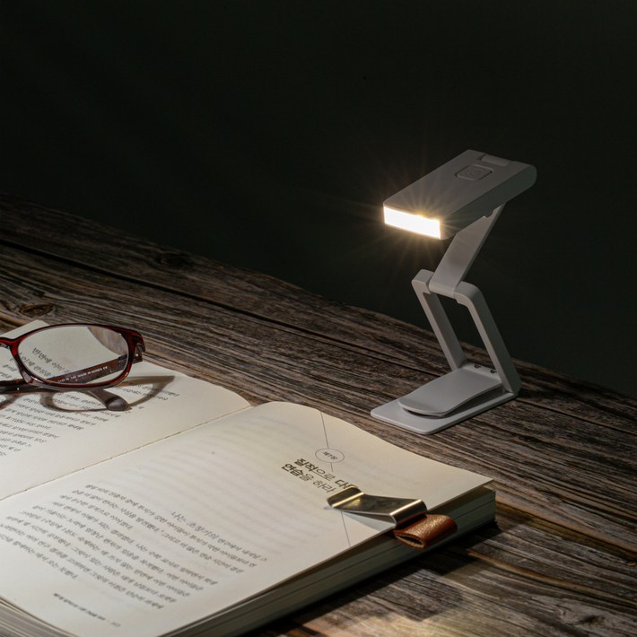 엠제이 독서등 북라이트 북마커 LED 조명 집게